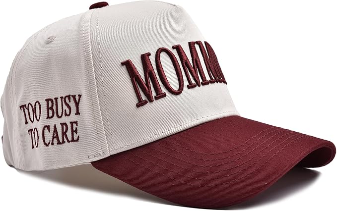 Womens Trucker Hat - with Mommin Embroidery Ponytail Fit - Mothers Day Great Gifts for Mom Wife Stepmom