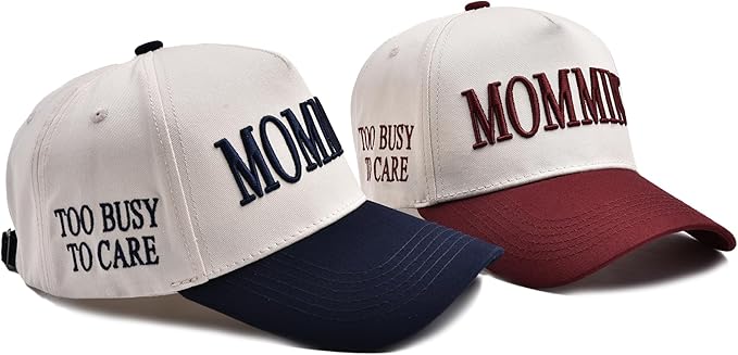 Womens Trucker Hat - with Mommin Embroidery Ponytail Fit - Mothers Day Great Gifts for Mom Wife Stepmom