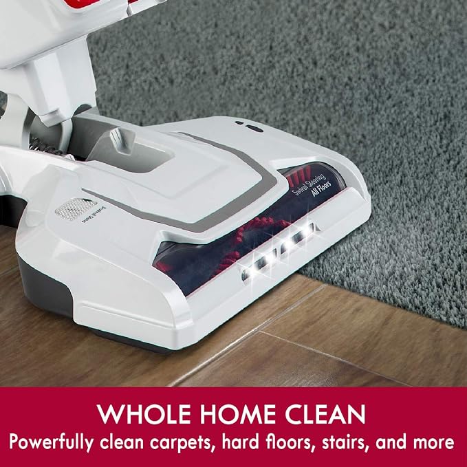Kenmore DU2015 Bagless Upright Vacuum Lightweight Carpet Cleaner with 10’Hose, HEPA Filter, 4 Cleaning Tools for Pet Hair, Hardwood Floor, Red | Lightweight Carpet Cleaner, 10' Hose, HEPA Filter, 4 Cleaning Tools, For Pet Hair & Hardwood Floor