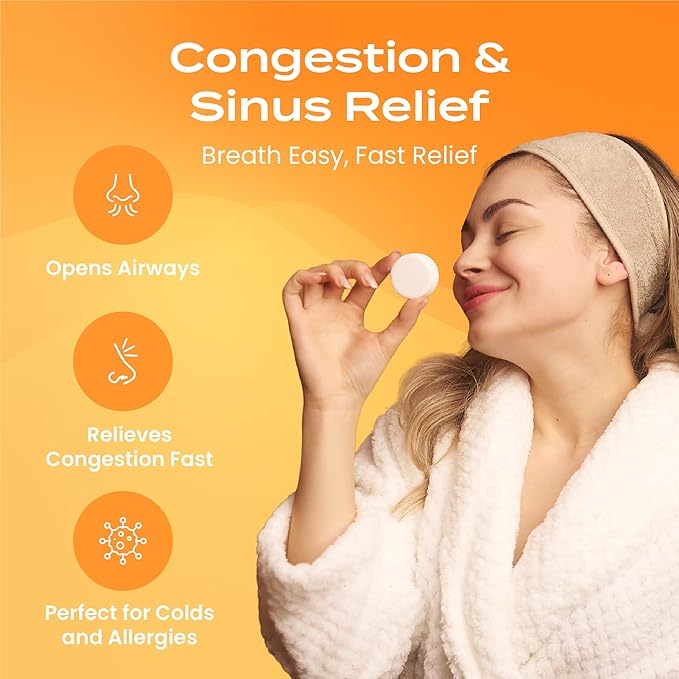 Body Restore Shower Steamers Aromatherapy 15 Pack – Mothers Day Gifts for Mom, Birthday Gifts for Women, Relaxation Stress Relief Self Care – Premium Citrus Essential Oil Tablets