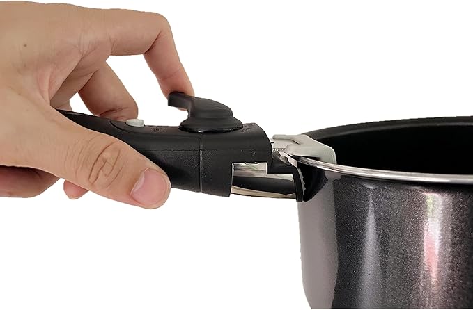 Twins Pack Detachable Handle 2 Sets Removable Handle Black, Clip Handle, Universal Detachable Handle, Replacement Handle, Pot Woks Frying Pan Stockpot Handle,Anti-Scalding