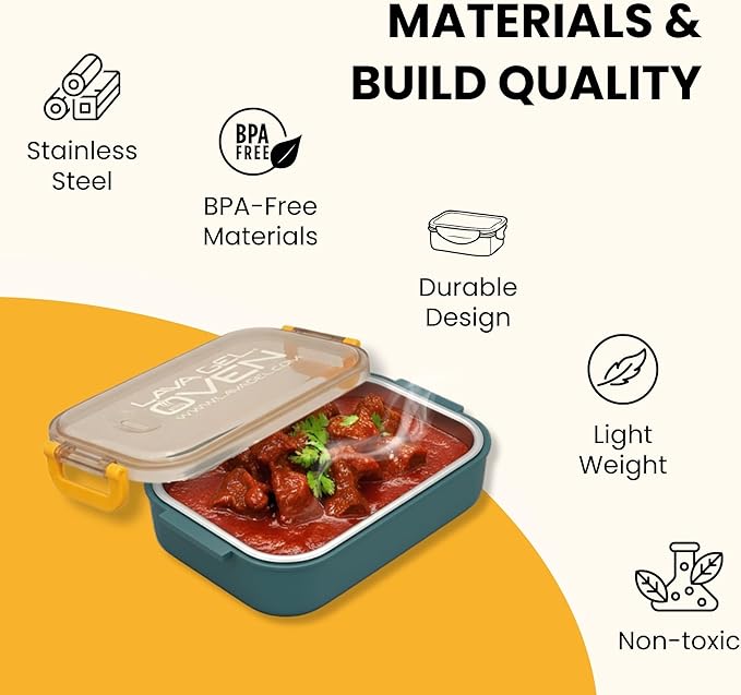 Lava Gel Oven – Flameless Self-Heating Lunch Box & Portable Food Warmer – No Fire or Plugs – Heats Cans, MREs & Meals in 10 Min – Perfect for Camping, Travel, Emergencies & Office
