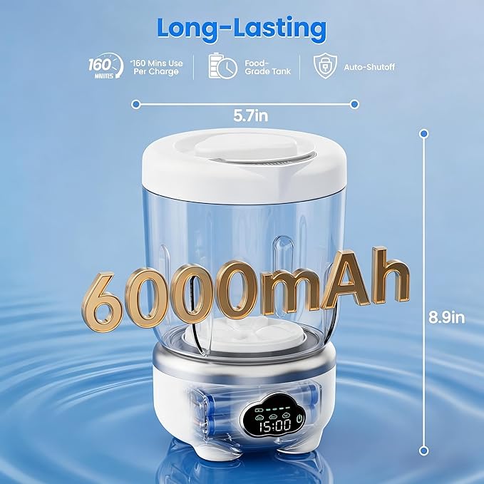 Underwear Washing Machine, Portable Washing Machine, 1.6L Foldable Mini Washer with 3 Modes, Rechargeable Laundry Machine for Socks, Baby Clothes, Travel, RV, Apartment