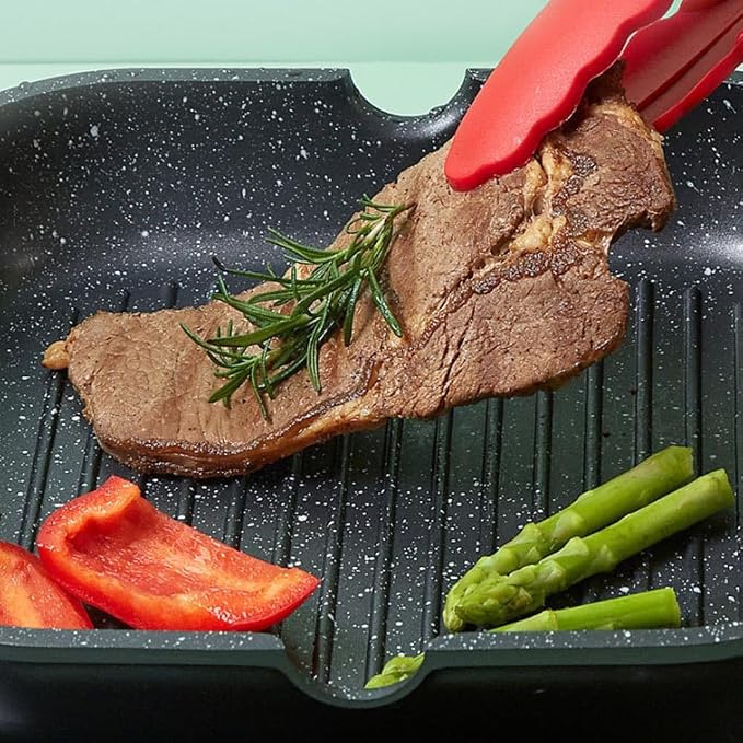 Woks & Stir-Fry Pans 11Inch Nonstick Frying Pan, Granite Induction Pans for Cooking Omelette Non-Stick Cookware Set, Healthy Kitchen Skillet Non Sticking Stone Pot and Pa