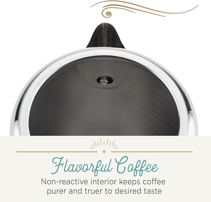 Farberware Classic Yosemite Stainless Steel Stovetop Coffee Percolator - 8 Cup, Silver