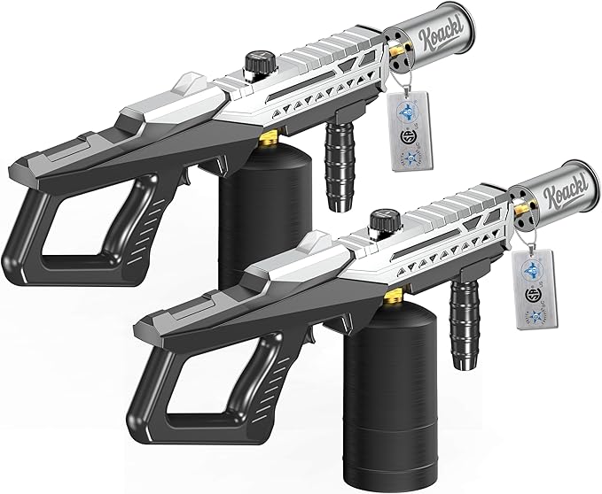 Koackl Powerful Propane Torch Gun 2 Pack, Kitchen Torch with Adjustable Flame, Flamethrower Blow Torch Gun Gas Welding Kits for BBQ, Searing Steak, Camping & Charcoal Torch Lighter(Tank Not Included)