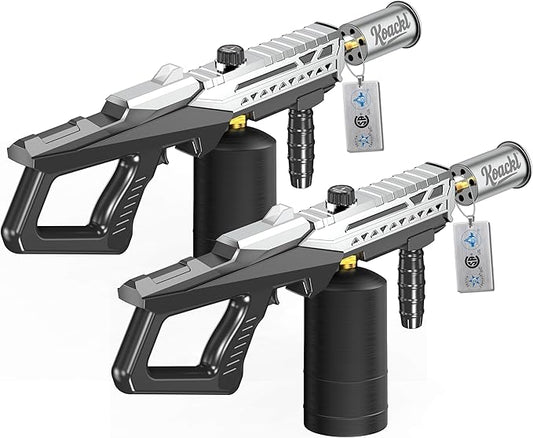 Koackl Powerful Propane Torch Gun 2 Pack, Kitchen Torch with Adjustable Flame, Flamethrower Blow Torch Gun Gas Welding Kits for BBQ, Searing Steak, Camping & Charcoal Torch Lighter(Tank Not Included)