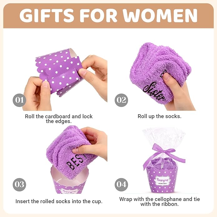 HAPPYPOP Mothers Day Socks - Sisters Aunt Gifts, Gifts for Sister Daughter Mother in Law