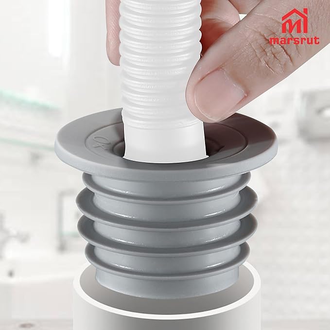 3pcs Washing Machine Drain Hose Seal, Washer Pipe Cover Plug Hose Adapter for Anti-Odor, Smell Stopper Reducer, Backflow Preventer, Deodorant Sewer Ring Sealing for Kitchen Sink Floor Pipe, 3 Sizes
