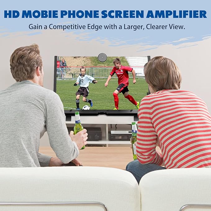 20" Screen Magnifier for Smartphone,3D HD Mobile Phone Magnifying Projector Screen Enlarger Expanders for Videos and Gaming–Foldable Phone Holder with Screen Amplifier,Gifts for Mom Dad &Family