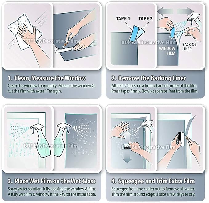 BDF NA05 Window Film Daytime Privacy and Sun Control Natural Black 5 (Very Dark) - 60in X 100ft