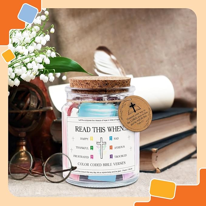 NewEleven Mothers Day Gifts For Women - Christian Gift For Her, Friends - Confirmation Gifts for Boys, Girls - Inspirational, Birthday Gift From Bestie, Family, Coworker - Bible Verse Jar