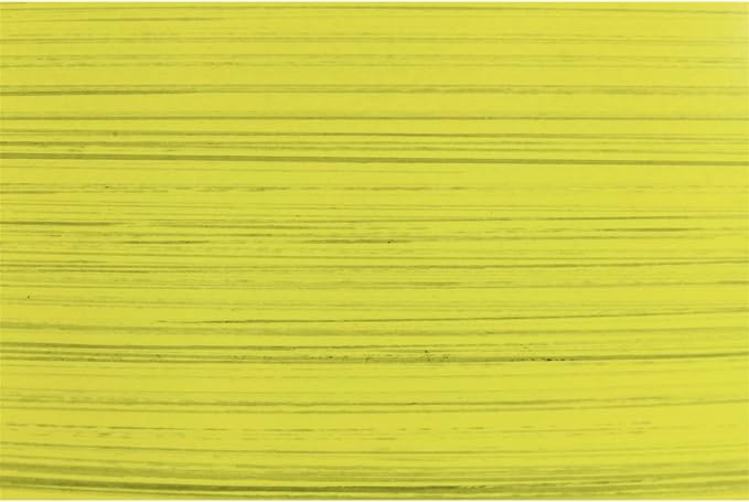 Garden Elements Indoor/Outdoor Glazed Brushed Happy Plastic Planter, Large, Bright Yellow, 15"