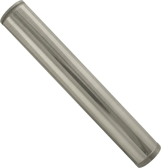 Westbrass D419-07 1-1/4" OD x 12" Threaded Tailpiece, Satin Nickel