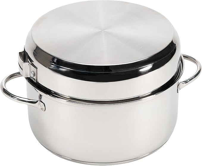 Stansport Stainless Steel Camping Cookware Set – Durable Nesting Mess Kit for Backpacking, Hiking & Outdoor Cooking – Compact Portable Pot & Pan with Carry Bag – Multiple Sizes for Family to Solo Use