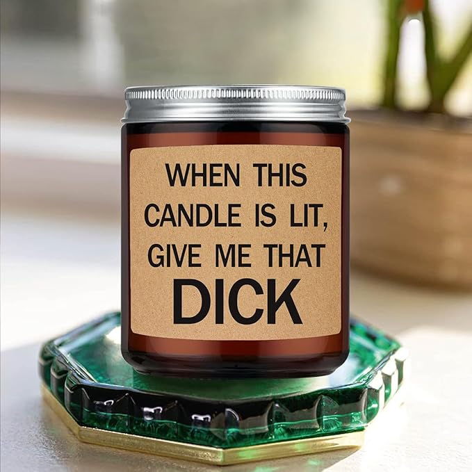 Funny Gifts for Men,Him - Birthday Gift for Fiance,Couple,Husband - Valentines Day Gifts for Him,Naughty Fathers Day Anniversary Engagement Gift for Husband,Lavender Scented Candles