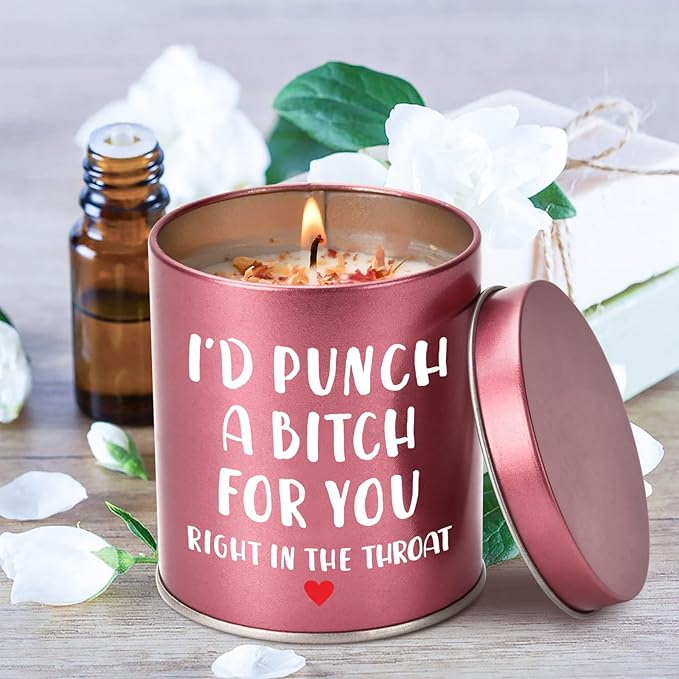 Mothers Day Gifts for Mom Women Scented Candle: Birthday Gifts Girlfriend Wife Sister Galentines Christmas Stocking Stuffers White Elephant Valentines Day for Her Anniversary Friendship Funny Gift