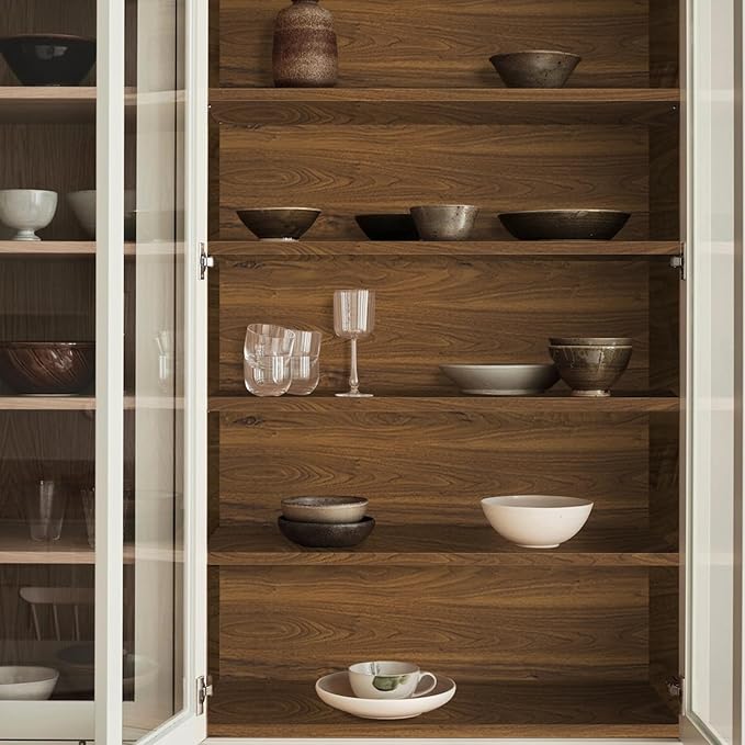 COSNIGHT Wood Grain Contact Paper, Vintage Peel and Stick Wallpaper 23.6''x118'', Removable Natural Matte Wall Paper for Countertops, Cabinets and Drawers