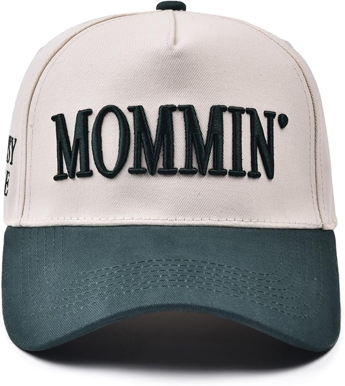 Womens Trucker Hat - with Mommin Embroidery Ponytail Fit - Mothers Day Great Gifts for Mom Wife Stepmom