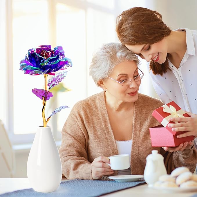 Tmacker Gifts for Mom from Daughter Son Husband, Mothers Day Mom Gifts for Daughter Wife Grandma Her Sister, Artificial Rose Flowers on Mothers Day Christmas Valentine Birthday Anniversary