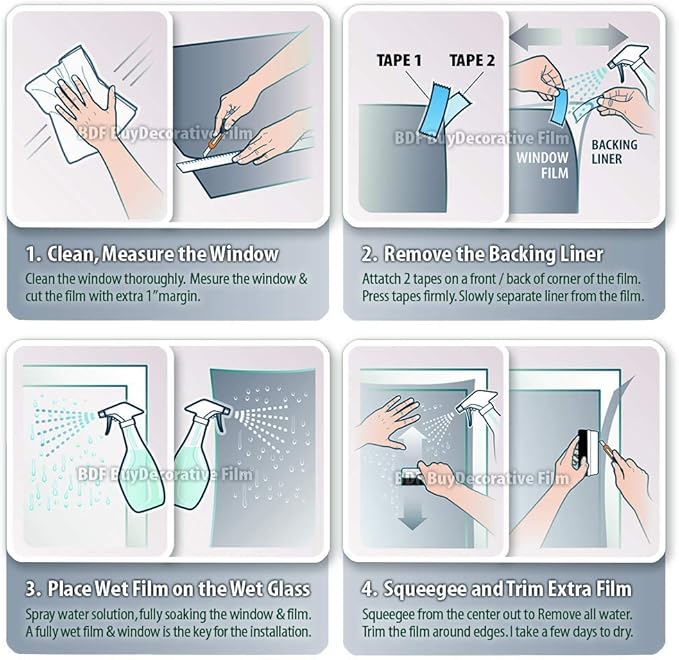 BDF EXS15 Exterior Window Film Daytime Privacy and Sun Control Mirror Silver 15 (Dark) - 24in X 24ft