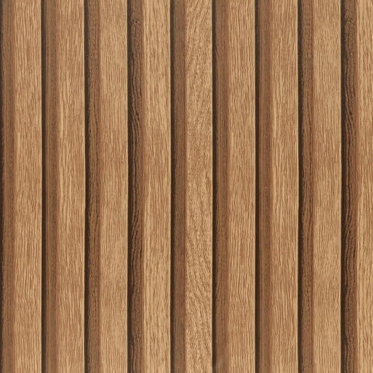 Arthome 17''x240'' Wood Slat Wallpaper, Peel and Stick Self Adhesive Wood Wallpaper PVC Vinyl Decorative Removable Wallpaper Waterproof Faux Wood Grating Stripe Contact Paper for Living Room Bedroom