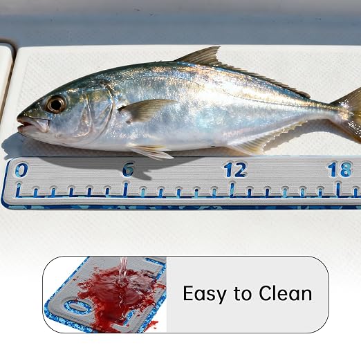 HZshark EVA Foam Fish Measuring Board, Fish Ruler with 3M Self-Adhesive Backing,48" Fishing Tape Measure for Boats Sailboats Yachts Kayaks
