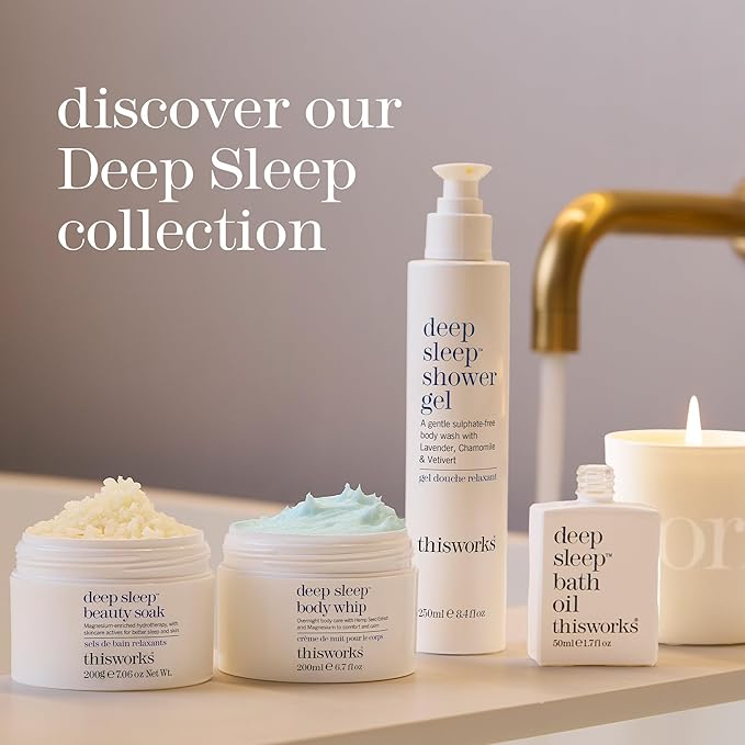 This Works Deep Sleep Pillow Spray with Lavender, Vetivert & Chamomile – Natural Aromatherapy Sleep Mist for Bedtime Relaxation, 75ml / 2.5 fl oz