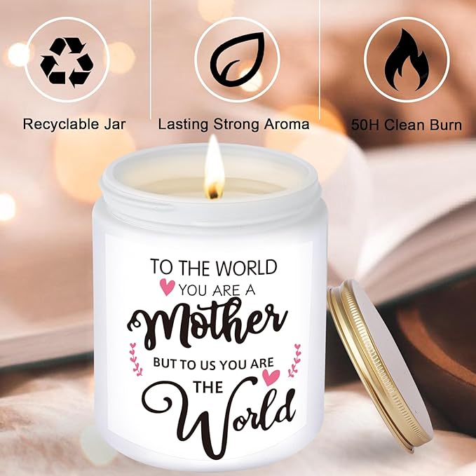 Funny Mom Candle,Mothers Day Gifts for Mom from Daughter Kids Son, Birthday Gifts,Best Presents for Mum Christmas Valentines,Stepmom,Mother in Law, Candles for Mother's Day