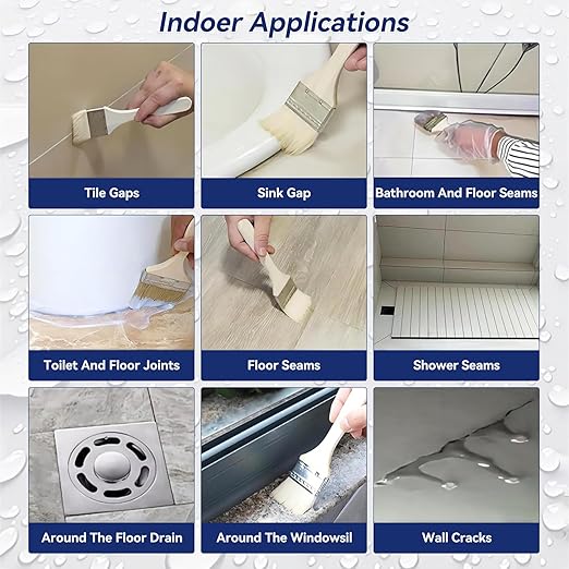 Transparent Waterproof Sealant Waterproof Coating 16oz Invisible Waterproofs Agent Indoor & Outdoor Waterproofs Sealant Clear, Roofs, Walls, Garden, Terraces, Waterproofing Adhesive Glue Water Proof