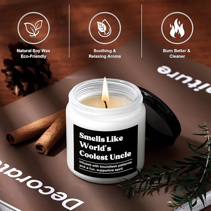 Uncle Gifts from Niece Nephew Uncle Birthday Gifts for Men Funcle Gift Ideas for Best Uncles from Kids Funny Promoted to Great Uncles Announcement Gift Box for Christmas, Happy Birthday, Fathers Day