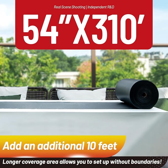 Plastic Tablecloth Roll, 310 Ft x 54 In Plastic Table Cloth Disposable Black Tablecloth Roll Premium PEVA Waterproof Black Table Cover Rolls with Cutter for Banquets, Festivals, Parties, Birthdays