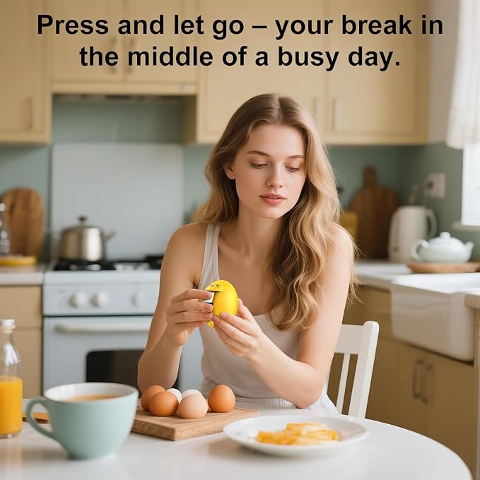 Egg Cracker, Silicone Egg Shell Opener, Cute Egg Shaped Design, Opens Eggs with Ease, A Little Happiness Boost for Your Kitchen (1, Yellow)