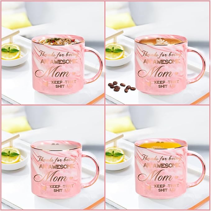 Ulrhpc Mothers Day Gifts for Mom Wife Daughter Sister - 12 OZ Funny Coffee Mug, Birthday Gifts for Mom, Retirement Anniversary Xmas Valentines Mother's Day Present for Women