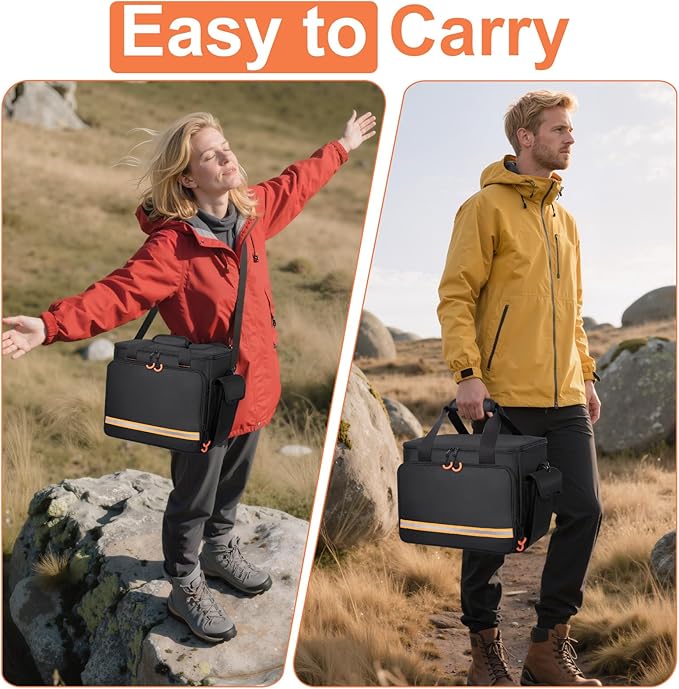Portable Station Bag Compatible with Jackery Explorer 1000 V2/1000,with Plenty of Room for Accessories, Waterproof and Non-slip Bottom, and Abrasion-resistant Nylon Fabric