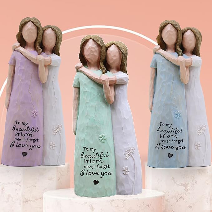 Gifts for Mom, Birthday Gifts for Mom from Daughter, Sculpted Hand-Painted Figurine (Green)