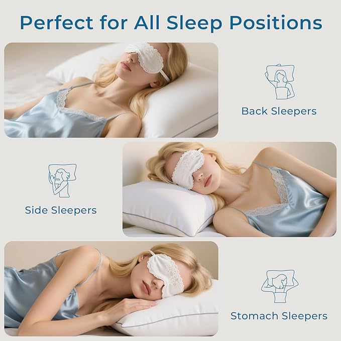 Sasttie Firm King Size Pillows Set of 6, Bed Pillows for Side, Back, and Stomach Sleepers - Oeko-Tex Certified Supportive Down Alternative Plump Filling - Hotel Quality and Machine Washable, 6 Pack