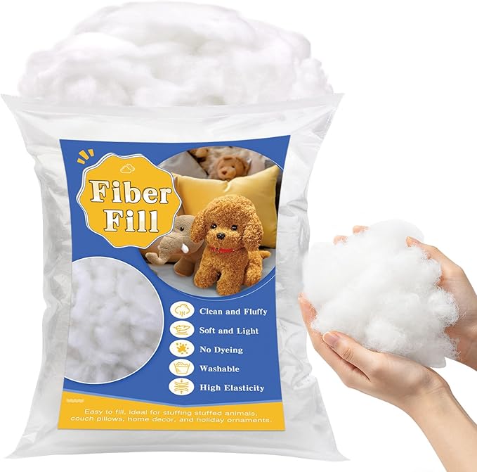 49.4oz Polyfill Stuffing, Fluffy Pillow Stuffing for Stuffed Animals, Couch Cushion, Cloud Decorations, Stuffing for Stuffed Animals Craft, Pillow Filling Stuffing for Pillows Crafts Pet Bed