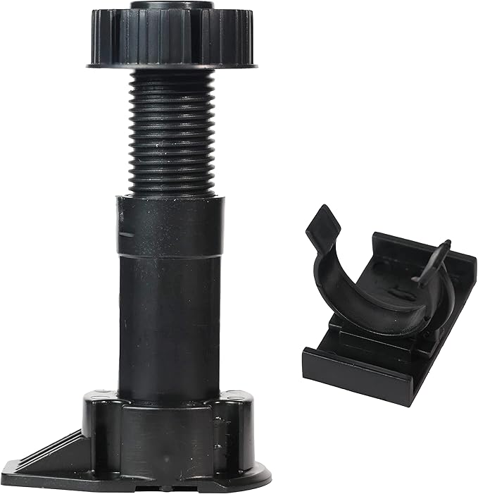 Berta 4-Pack, Cabinet Leveler Legs-330 lb Capacity, Leg-Adjusts from 4 7/10" - 5 9/10" (120-150 mm) (120-150 mm, 4 Pieces)