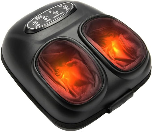 LINGTENG Foot Massager, Heated Foot Massager, Foot Massage with 3 Modes, 3 Intensity Levels, 15-Min Timer, Birthday Gifts for Women Men, Mothers Day Gifts, Size up to 13"