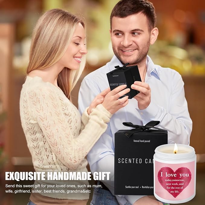 I Love You Gift for Her, Mothers Day Candle for Wife,Mom, Romantic Gift for Her Girlfriend Fiance Bride Birthday Anniversary,Wedding Present for Women,Date Night,Funny Wife Candle for Mothers Day