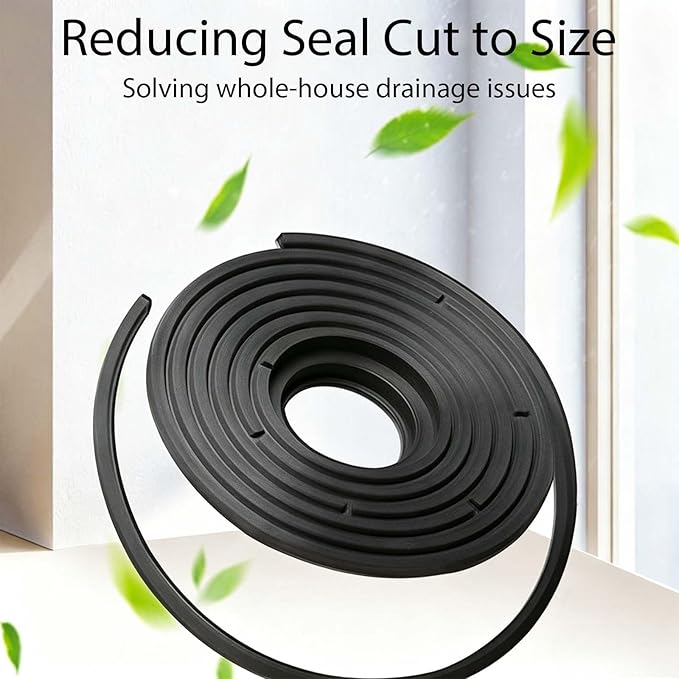 3PCS Shower Floor Drain Backflow Preventer, Backflow Preventer with Magnetic Closure Valve, Hair Catcher, and Silicone Reducer Ring, Fits 1.7''-3.9'' Id Drains, Sewers, and Pipes