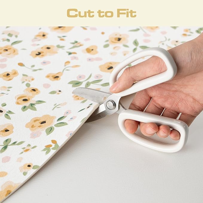 Ditsy Floral Coffee Tea Mat Absorbent Bar Accessories, Fit Under Espresso Machine Coffee Maker (Ditsy Blooms,Yellow)