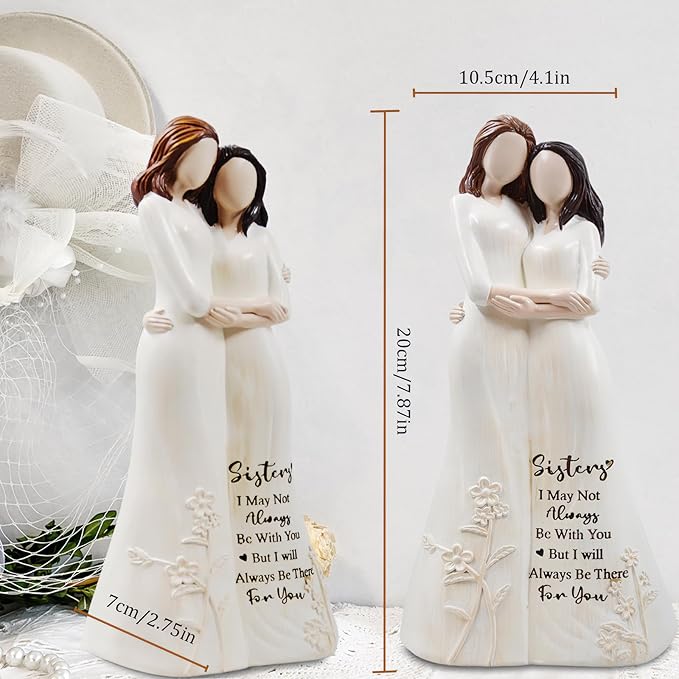 Sister Birthday Gifts from Sisters,Sister Birthday Gifts Figurines,Bestie, Friendship Gifts for Christmas, Mother's Day, Sisters Day