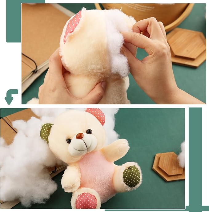 Jmuiiu 28.22oz Polyester Fill, Polyester Fiberfill Stuffing for Stuffed Animals, Polyfill Stuffing, Pillow Stuffing for Pillows, Fiber Filling Stuffings for Crafts Home Decors Projects