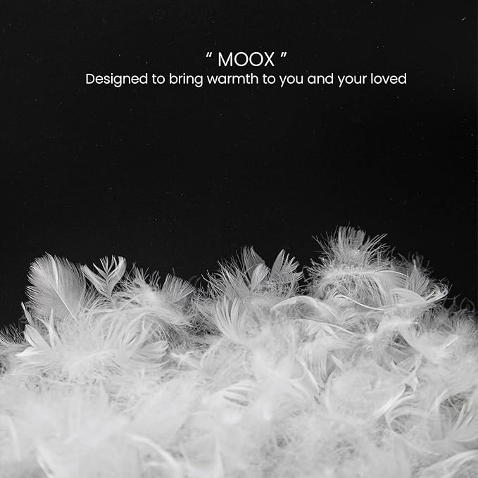 MOOX Down Feathers Pillow Stuffing Filling for DIY Projects Premium Natural 5/95 Goose Feather Down Soft Fluffy Perfect for Pillow Cushions Bedding Pillow Couch Dog Bed Upholstery Crafts (4.0, Pounds)