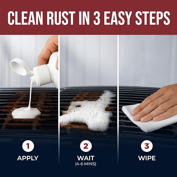 CLEAN MY STEEL Stainless Steel Rust Remover and Stain Cleaner Innoshine B570| 1 Liter | NSF Certified | Commercial & Industrial Grade