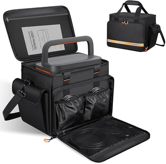 Portable Station Bag Compatible with Jackery Explorer 1000 V2/1000,with Plenty of Room for Accessories, Waterproof and Non-slip Bottom, and Abrasion-resistant Nylon Fabric