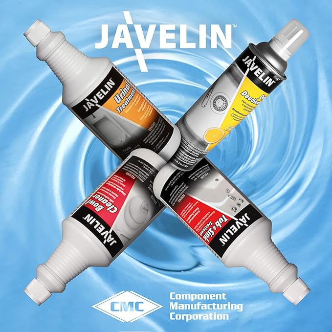 Javelin Tub & Sink Treatment | Drain Cleaner | Removes Grease & Hair From Tubs, Sinks & Showers 32 Fl. Oz.