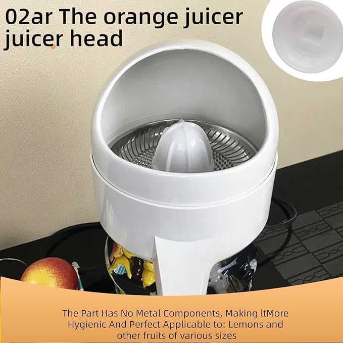 02AR Orange Juicer Head and Accessories Compatible with Model No. 8 for Lemons and Other Fruits of Various Sizes